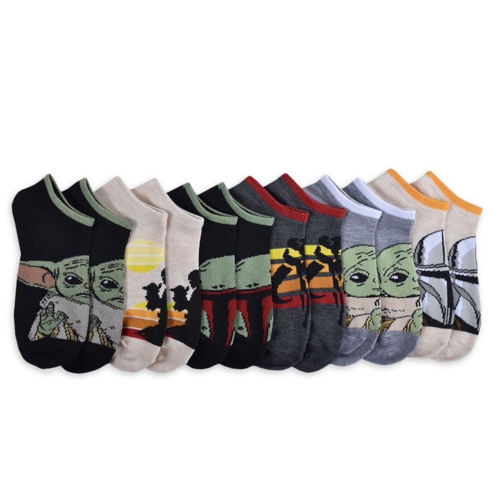 Star Wars Disney Boys Toddler Small  Mandalorian Sock, 6-Piece NWT